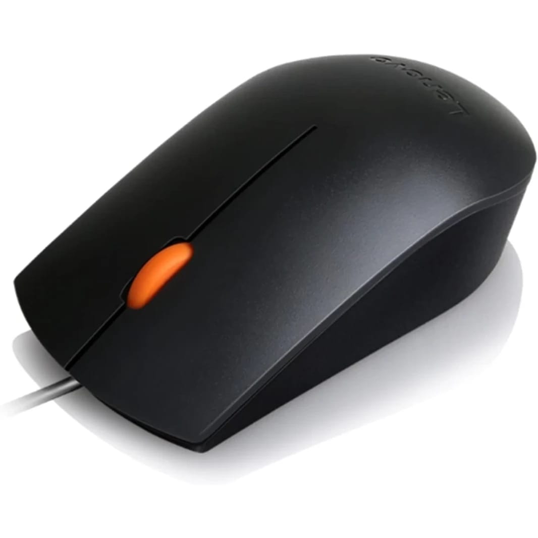 Lenovo 300 Wired USB Mouse - Black