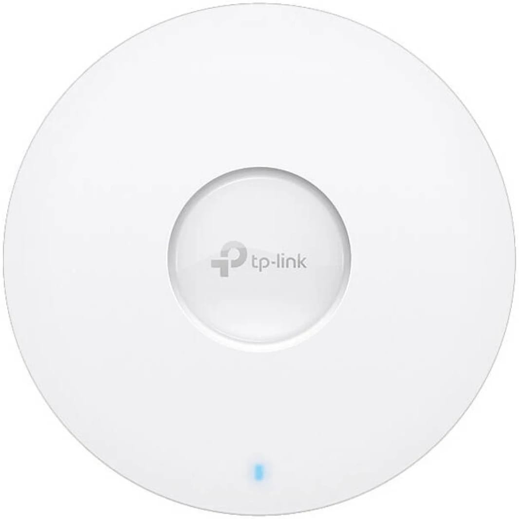 TP-Link EAP613 AX1800 Ceiling Mount Wi-Fi 6 Access Point, 1x Gigabit Ethernet (RJ-45) Port, Internal Omni Antenna, 5 GHz Up to 1201 Mbps & 2.4 GHz Up to 574 Mbps, Self-Healing, Single Pack, White
