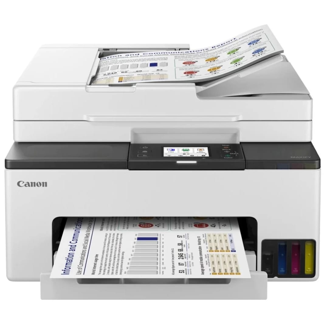 Canon MAXIFY GX2040 Ink Tank All-in-One Wireless & Network Multi-function Machine with Automatic Document Feeder - White