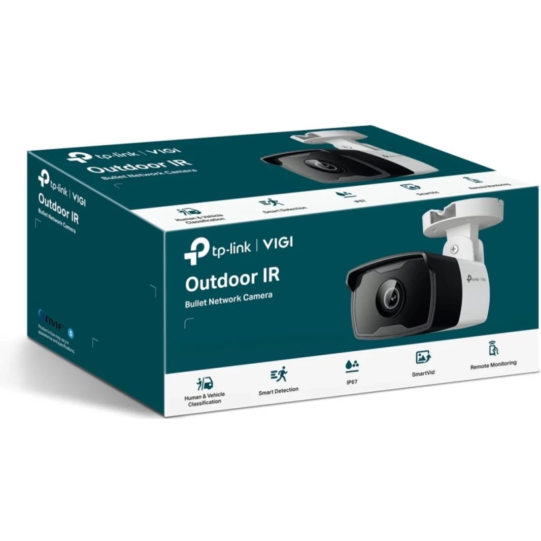 TP-Link VIGI C340I 4MP Outdoor IR Bullet Network Camera Human & Vehicle Classification Waterproof H.265+ POE Flexible Management