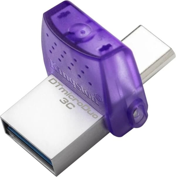 Kingston 64GB واجهة مزدوجة USB Type-C والنوع A USB 3.2 GEN 1 200MB/S قراءة