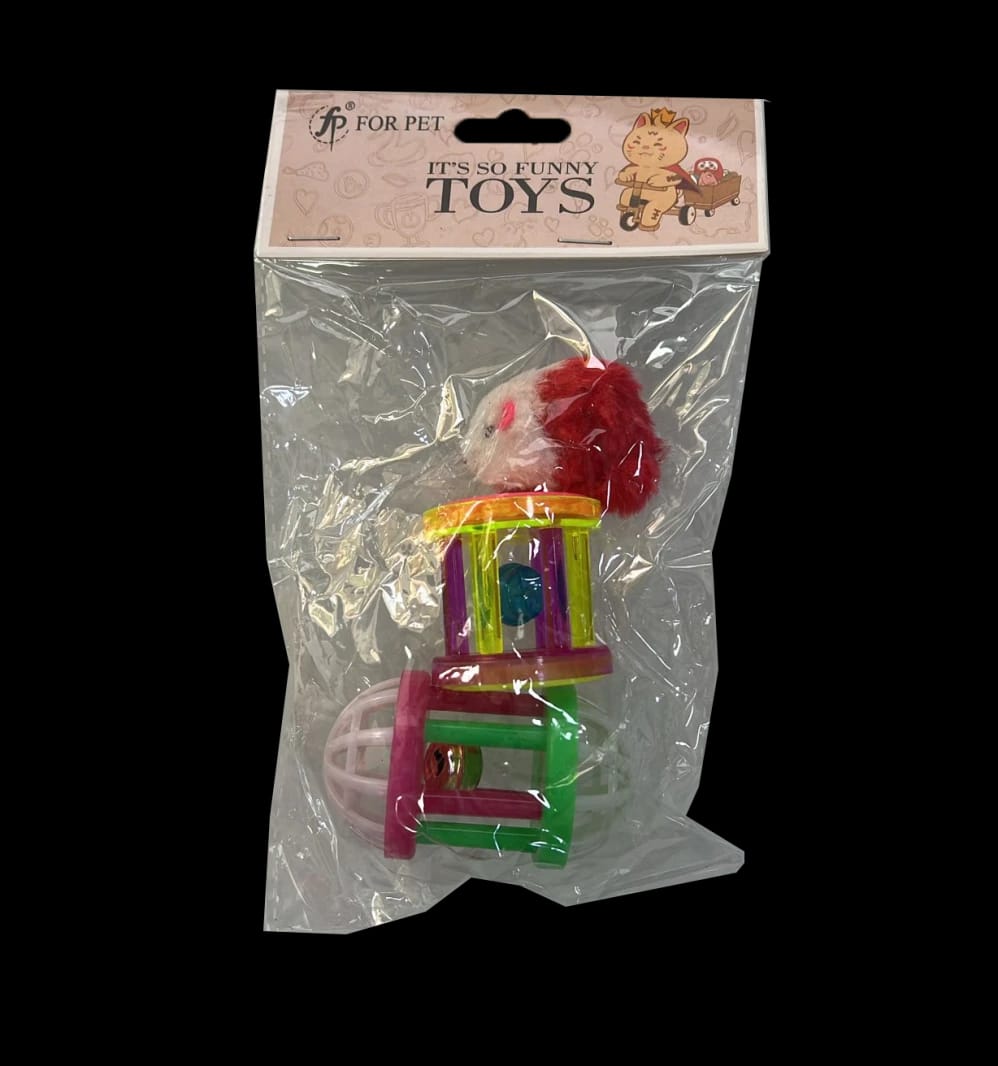 3-piece cat toy set for play