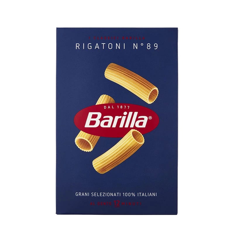 Barilla Rigatoni Pasta n.89, 500g