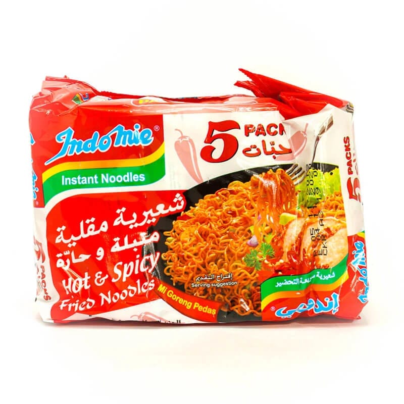 Indomie Noodles Hot And Spicy Fried Flavor 5 x 80g
