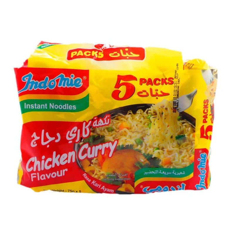 Indomie Instant Noodles Chicken Curry Flavor 5Pcs x 70g
