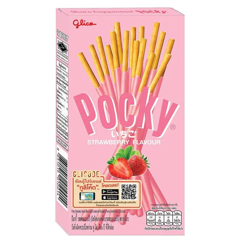 Glico Pocky Sticks, Strawberry Flavor 47g
