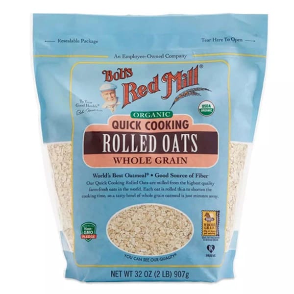 Bob's Red Mill Organic, Quick Cooking Rolled Oats 907g