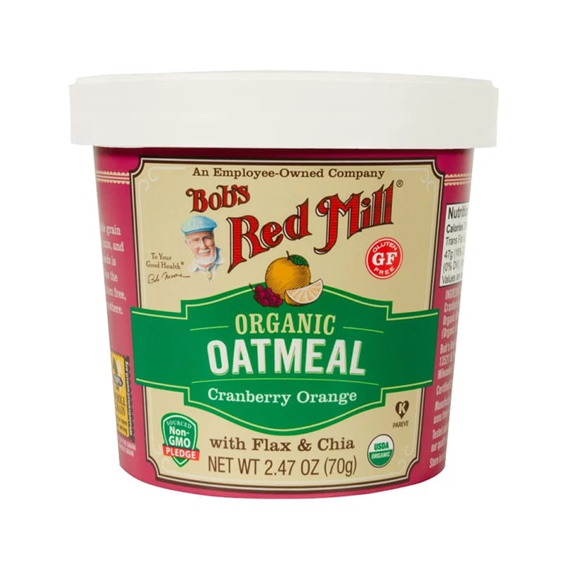 Bob's Red Mill شوفان عضوي بنكهة البرتقال 70 جم