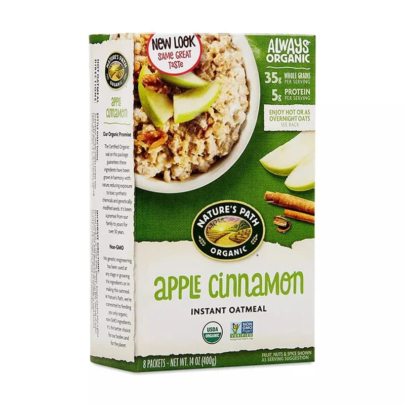 Nature's Path Organic Apple Cinnamon Instant Oatmeal 400g