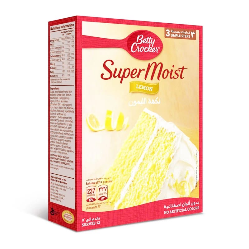 Betty Crocker Super Moist Lemon Cake Mix 500g
