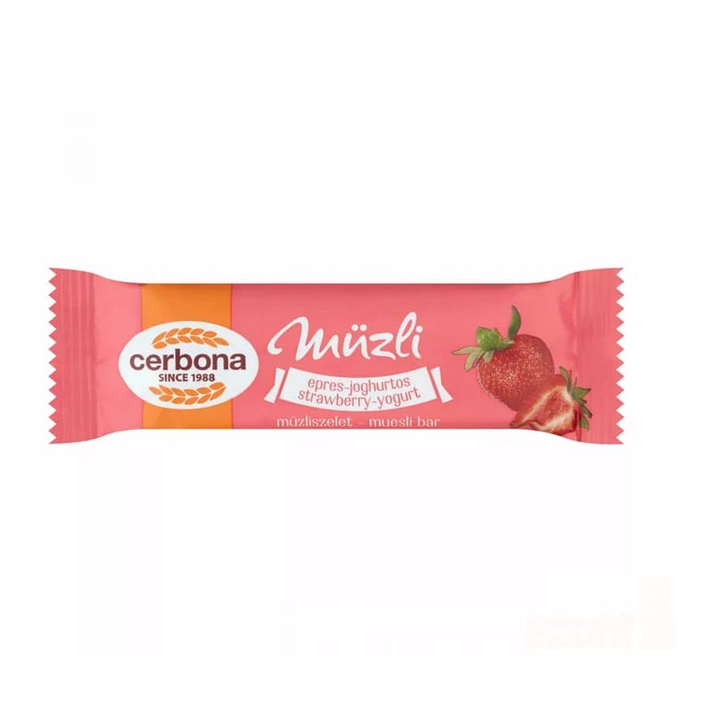 Cerbona Strawberry Yogurt Muesli Bar 20g