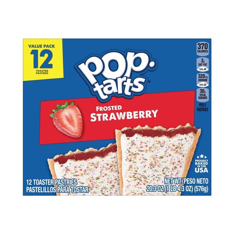 Kellogg's Frosted Strawberry Pop Tart 576g