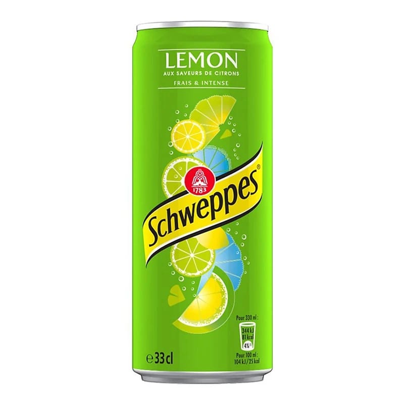 Schweppes Lemon slim Soda Can 330ml (Imported)