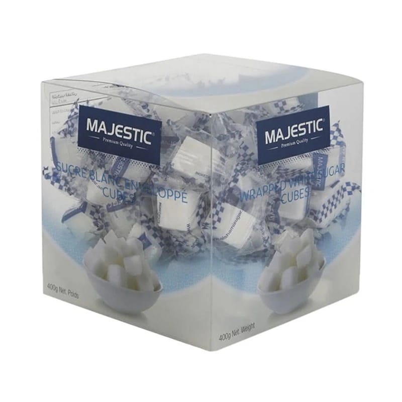 Majestic Wrapped White Sugar Cubes 400g