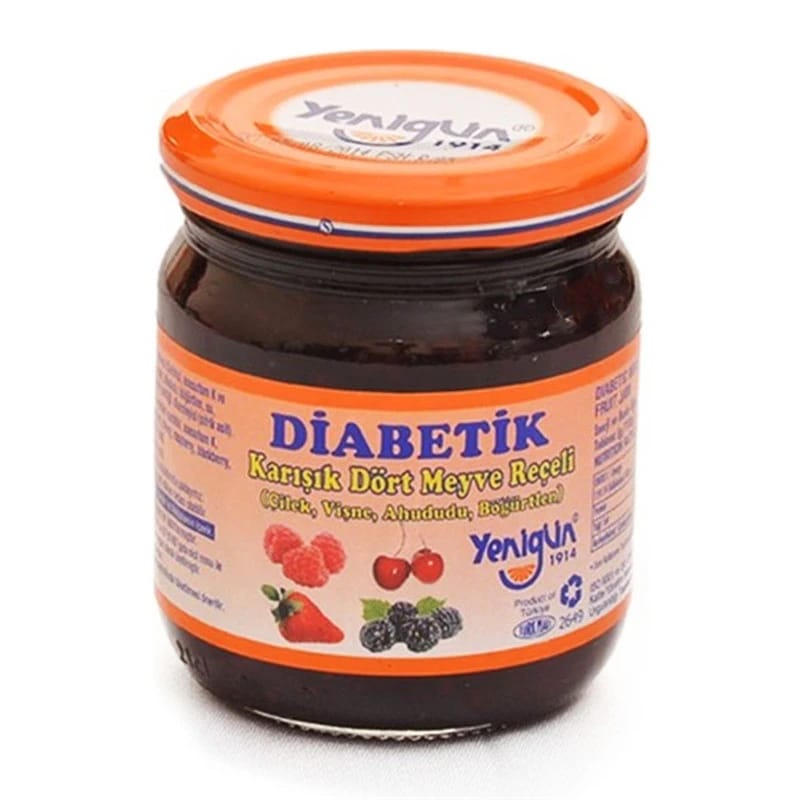 Yenigun Diabetic Mixed Four Fruit Jam 230ml