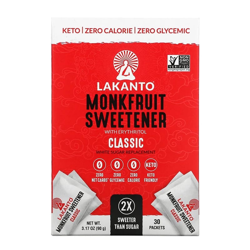 Lakanto كلاسيك محلّي فاكهة الراهب 30 عبوة