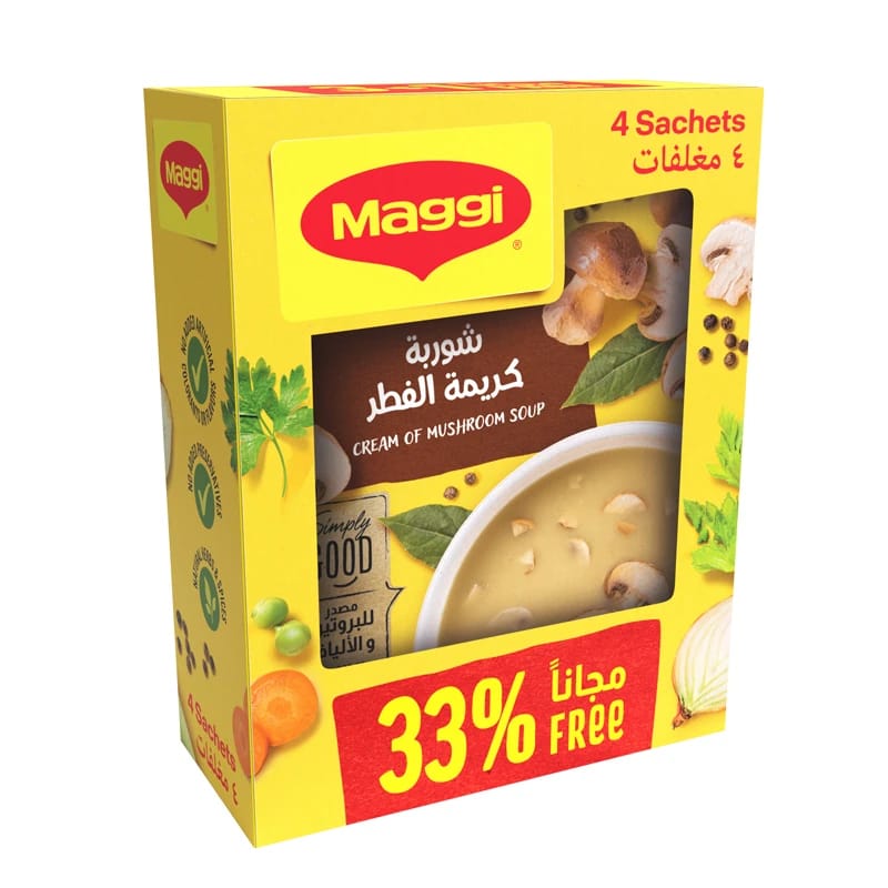 Maggi Cream of Mushroom Soup 68g × 4pcs