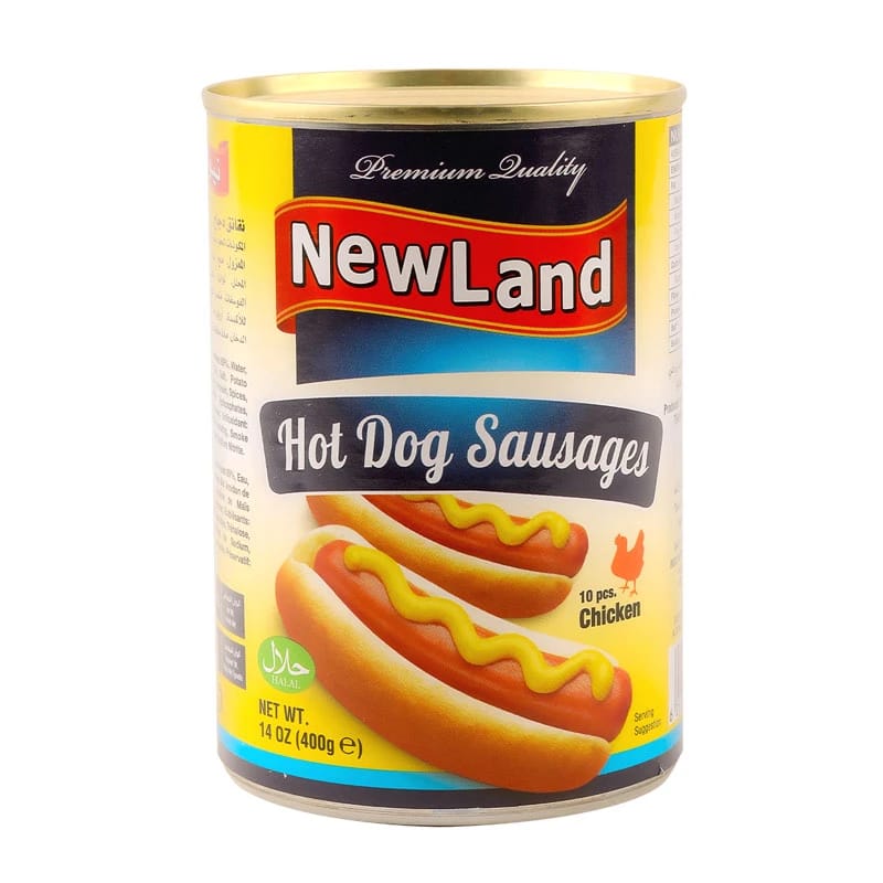 New Land Hot Dog Sausages Chicken 400G