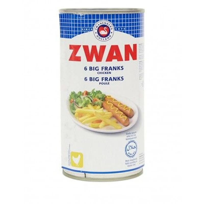 Zwan 6 Big Franks Chicken Sausages 300G