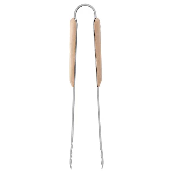 Cooking tweezers, stainless steel/beech, 30 cm