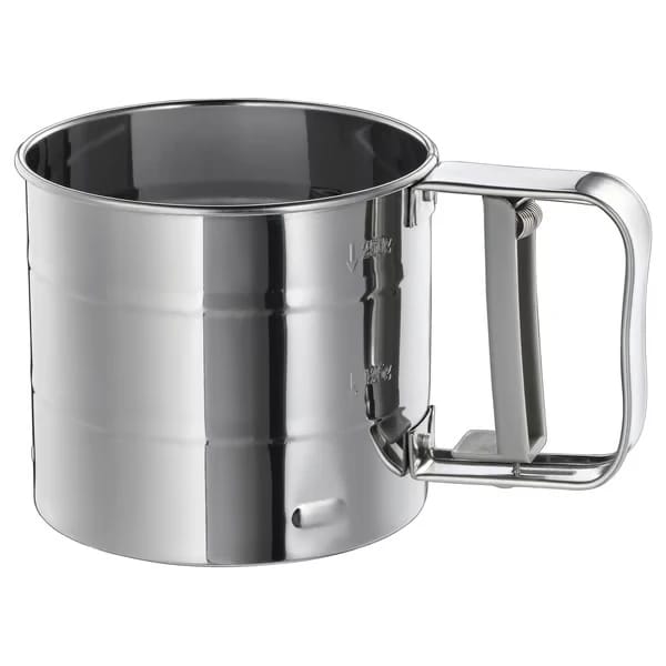 Flour sifter, stainless steel