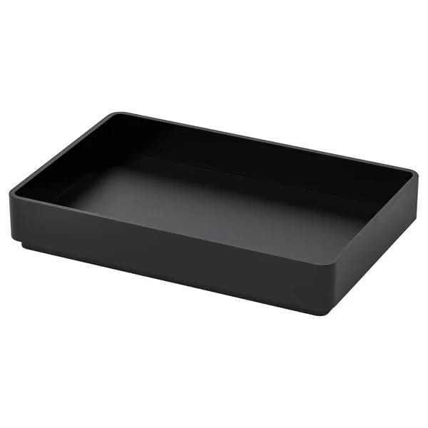 Tray, black, 10x15 cm