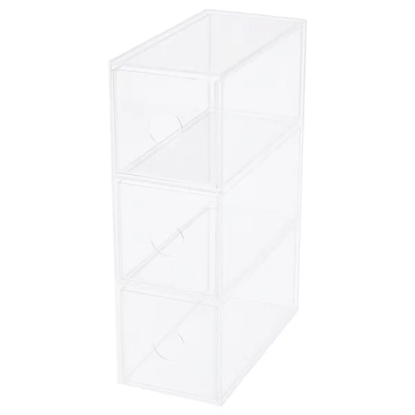 منظم مكياج بـ 3 أدراج، 8.5x17 سم
