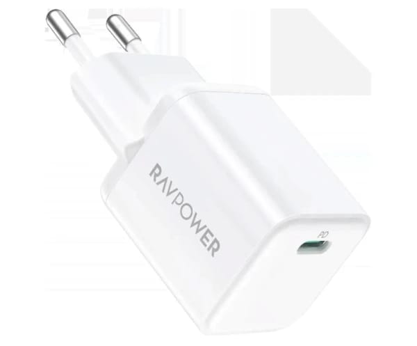 RAVPower RP-PC1040 PD 20W Wall Charger 1m USB-C Lightning Cable