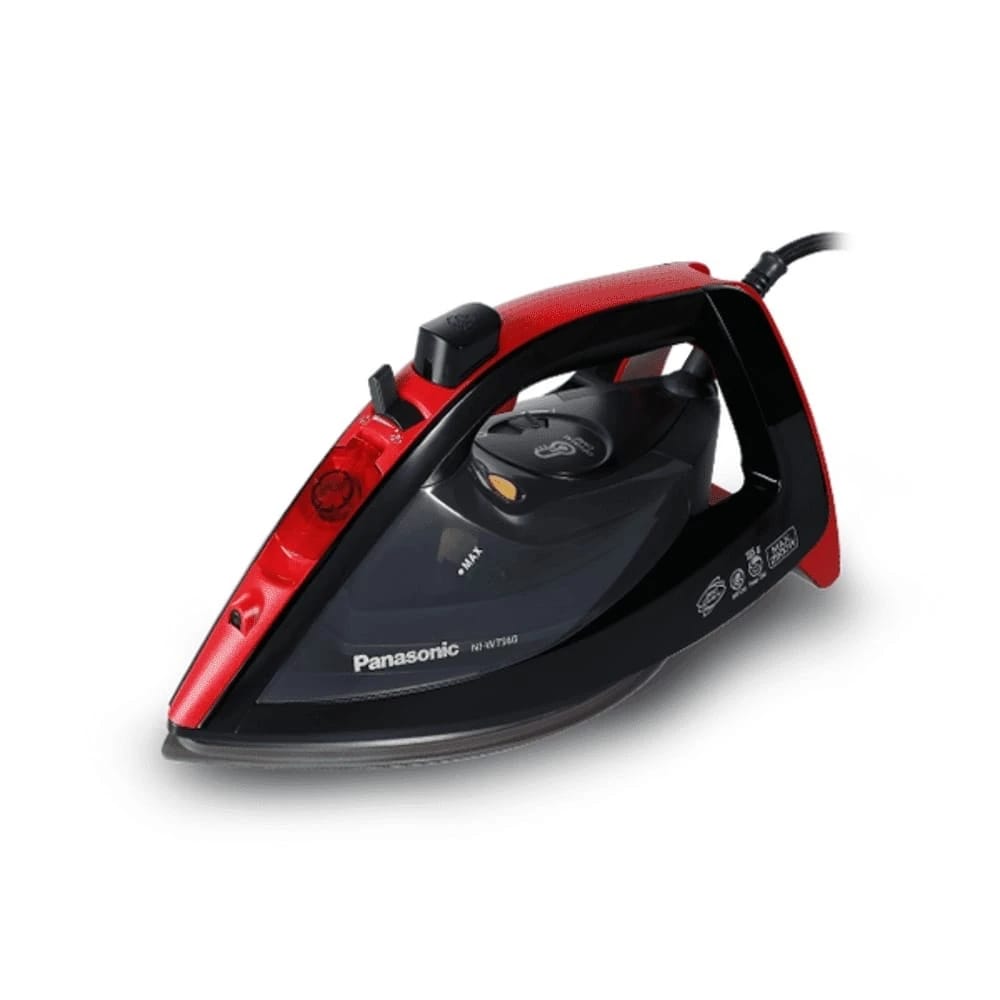 Panasonic Steam Iron 2600W Ceramic-Red