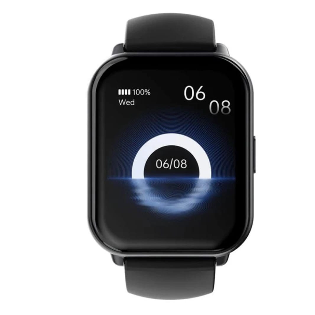 HiFuture ZONE 2 Smartwatch 1.96 inch Display, Bluetooth Call, IP68 Waterproof, 24/7 True heart rate & Blood oxygen sensor Up to 7 days daily use, 100+ Sports Mode - Black