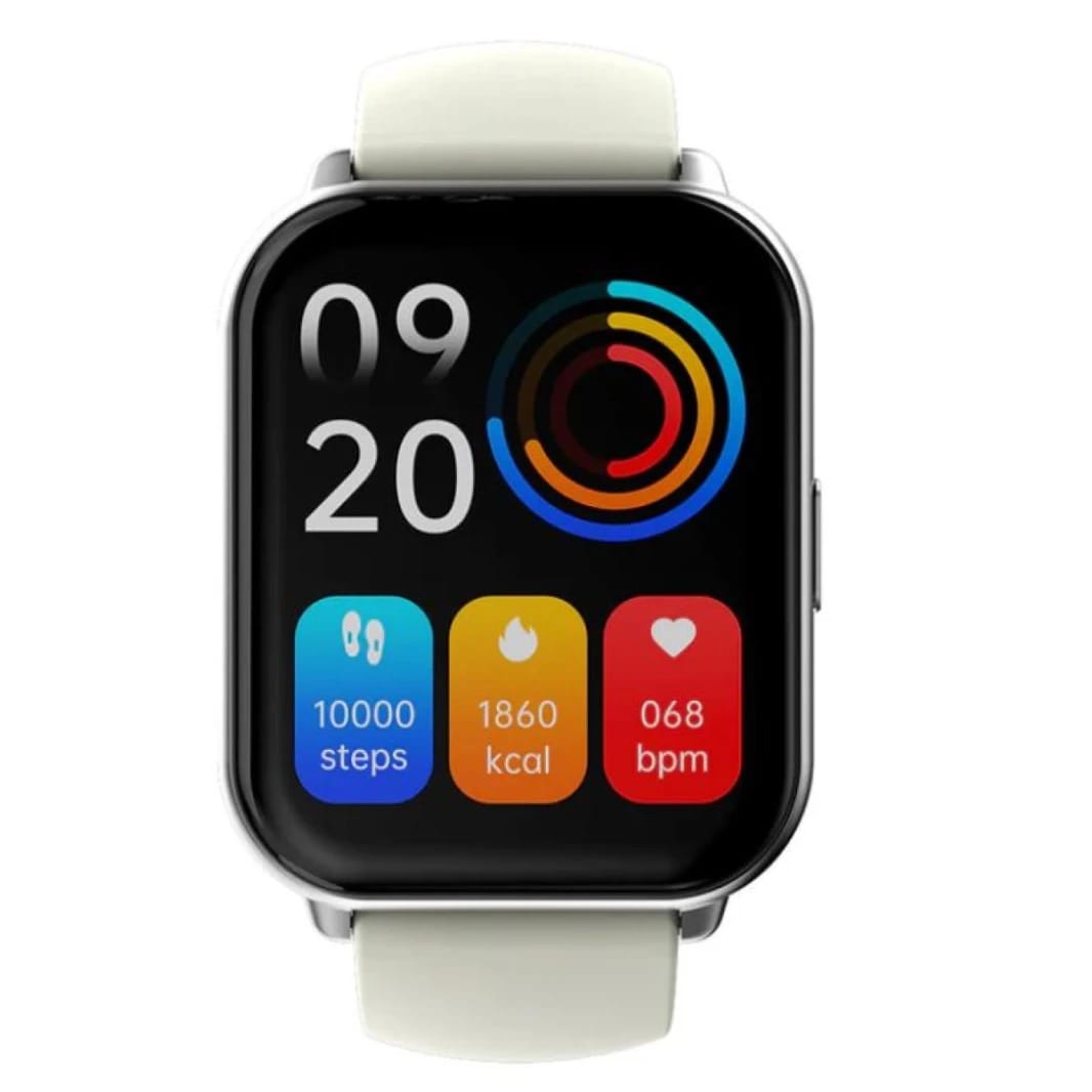 HiFuture ZONE 2 Smartwatch 1.96 inch Display, Bluetooth Call, IP68 Waterproof, 24/7 True heart rate & Blood oxygen sensor Up to 7 days daily use, 100+ Sports Mode - Silver Grey