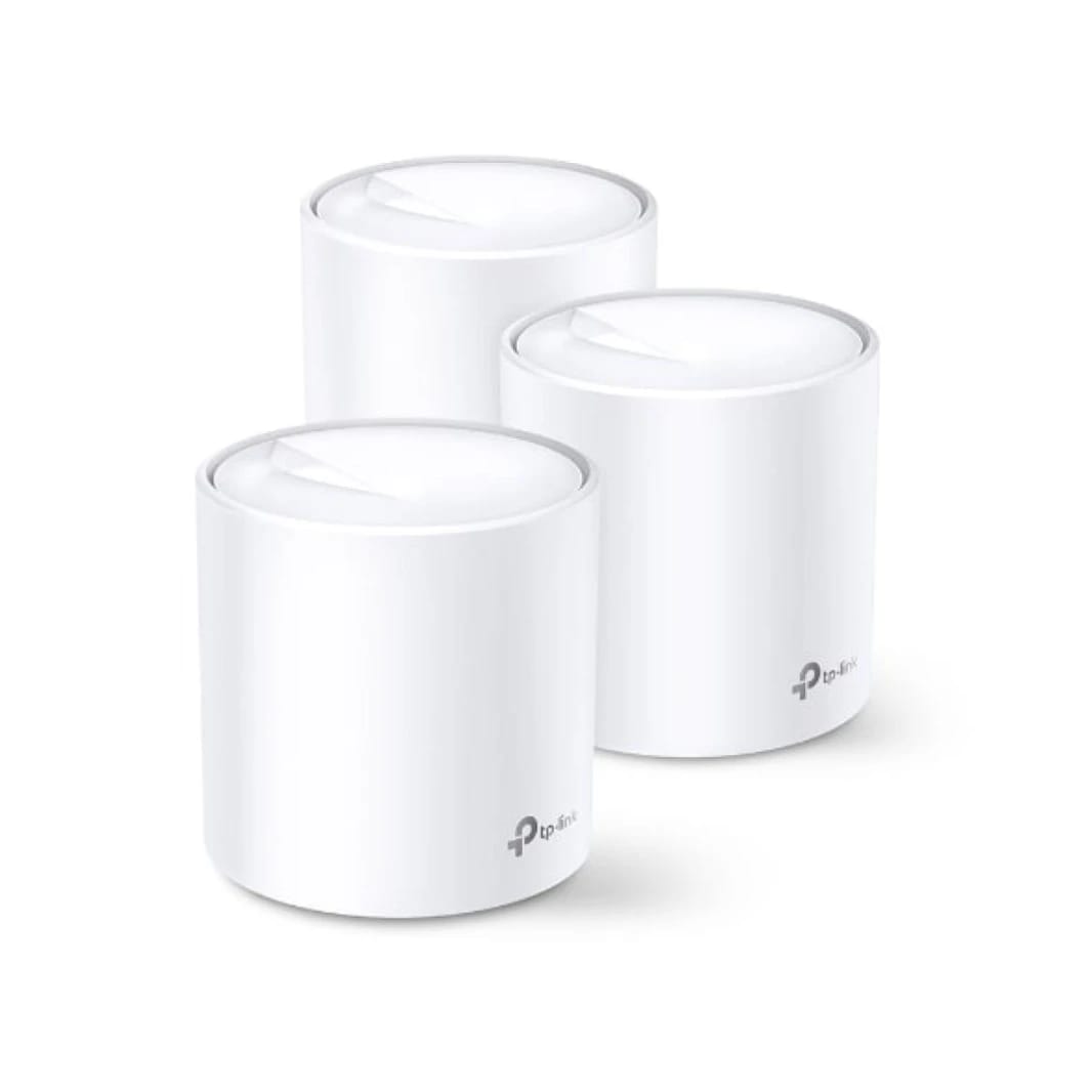 TP-Link (3-pack) Deco 6 Mesh System X20 AX1800 Whole Home Covers up to 5800 Sq.Ft Mesh WiFi M4 Supports Wired Ethernet