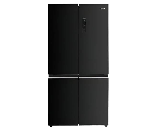 Teka Side by Side Refrigerator Four Door French, 522Lit, Compressor Inverter, Black Steel