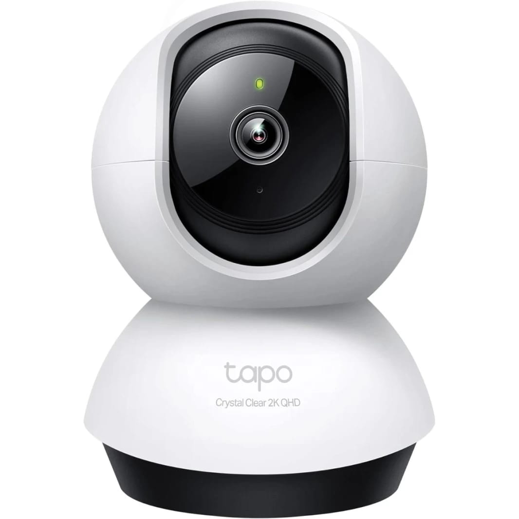 TP-Link Tapo 2K QHD Pan/Tilt Security Camera for Pet Camera, Baby Monitor, Motion Detection, Motion Tracking, 2-Way Audio, Night Vision, Cloud &SD Card Storage, Works w/Alexa & Google Home