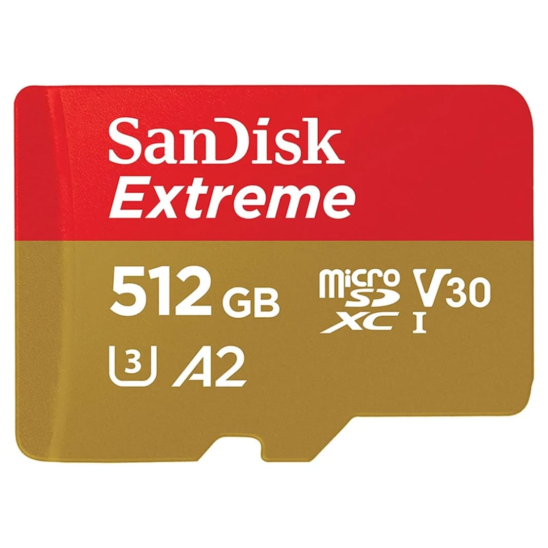 Sandisk 512GB MicroSDXC UHS-I بطاقة الذاكرة + محول
