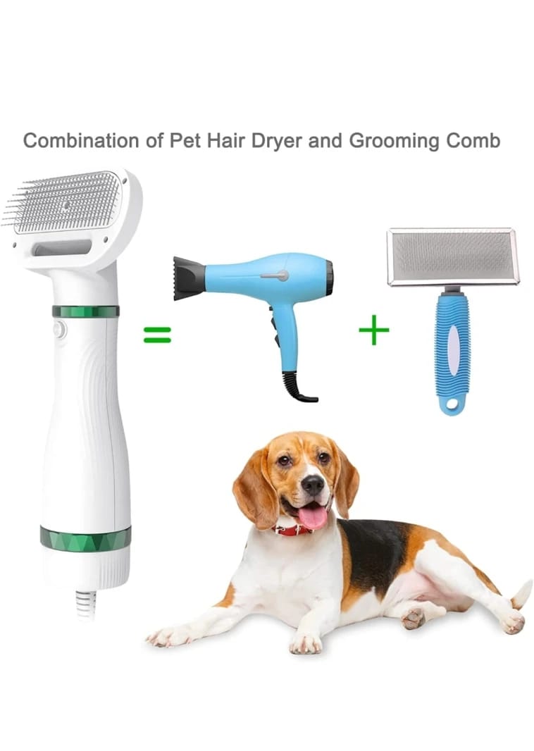 Petic animal dryer for dogs and cats 2 in 1 with a silicker brush, with 3 adjustable heat settings
