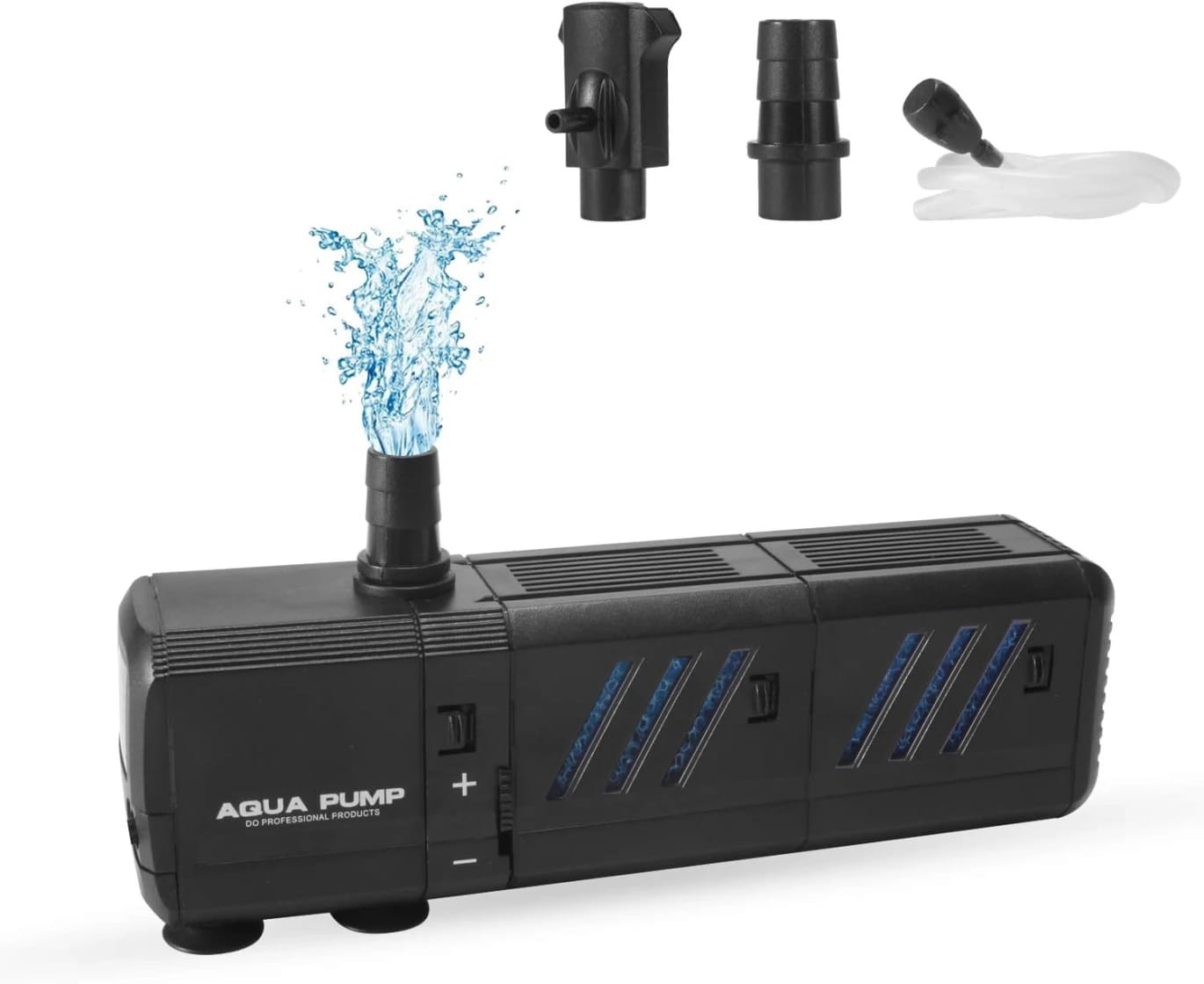 A water pump with two sections of aquarium candidates