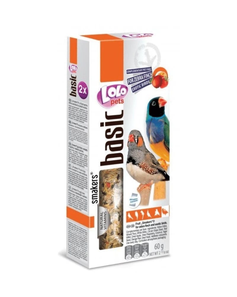 Birds of snacks, two pieces of fruits, 60 grams