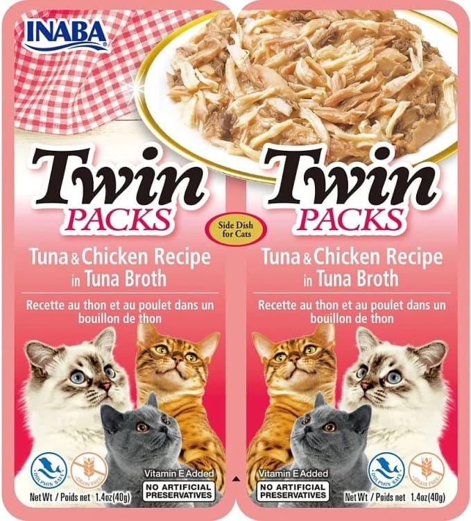 twin packs - tuna & chicken recipe in tuna broth