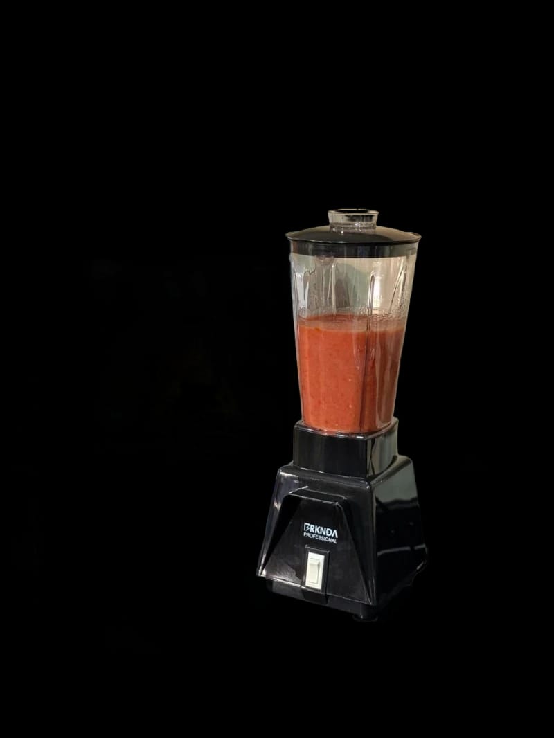 Brknda Professional Blender with Red Smoothie