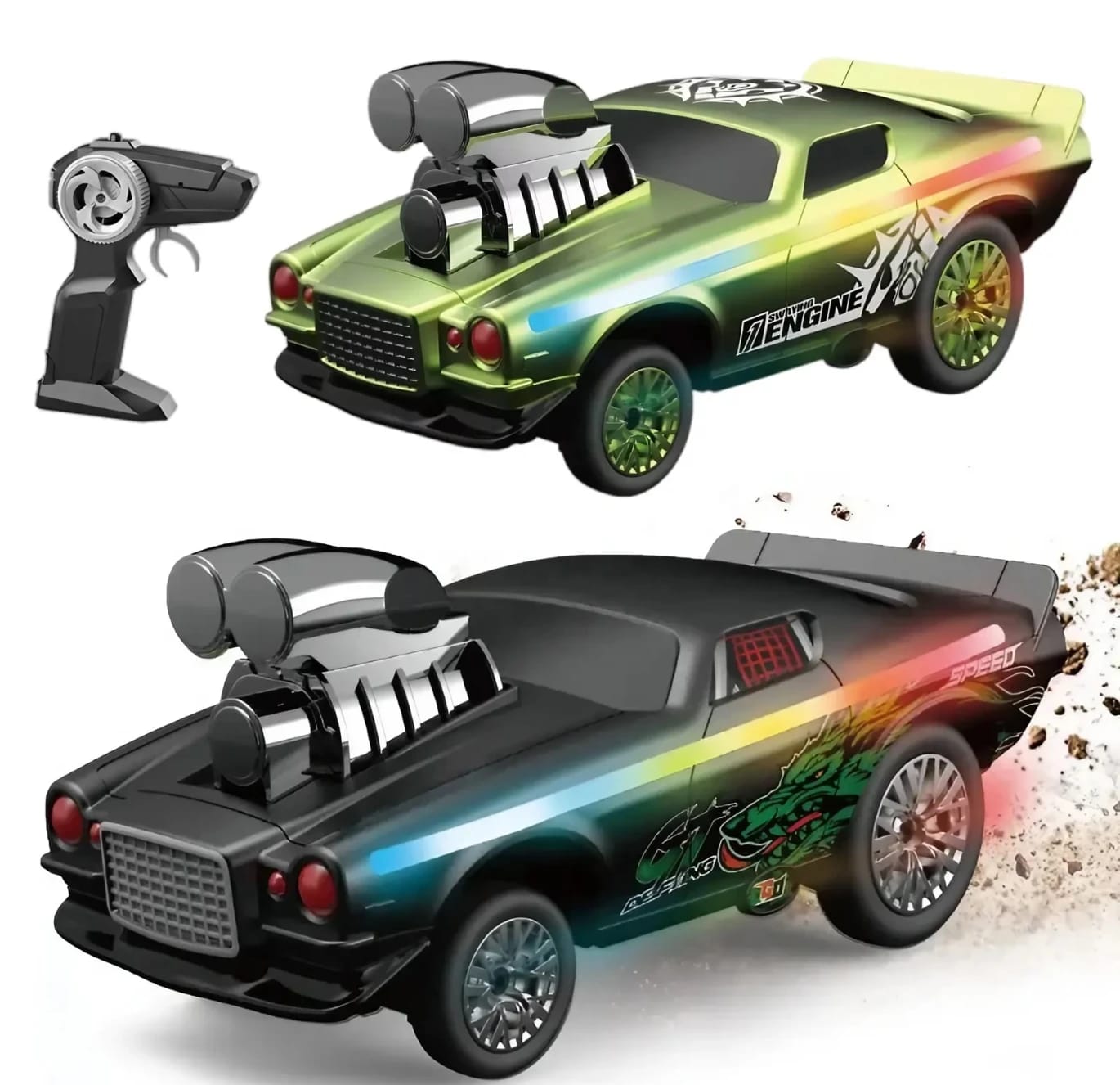 1:16 Scale High Speed Stunt Drift Rc Car With Led Lights