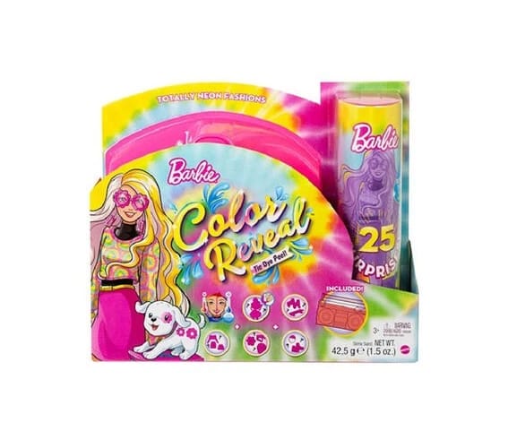 Barbie Color Reveal Tie Dye Totally Neon Fashions Doll
