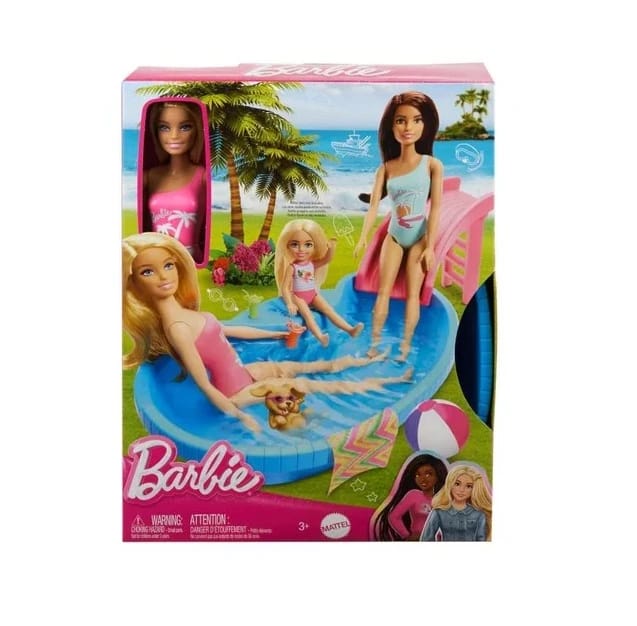 Barbie Pool Playset With Doll