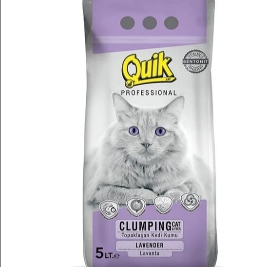 كويك رمل قطط لافندر  cat sand lavender 5L