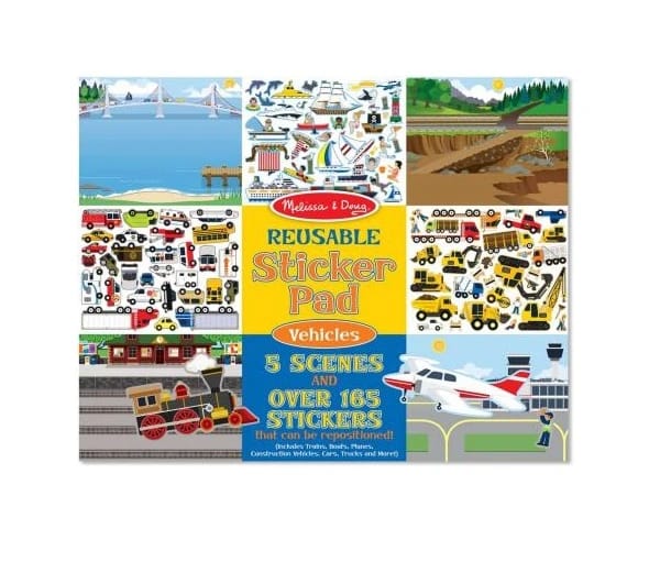 Reusable Sticker Pad - Vehicles