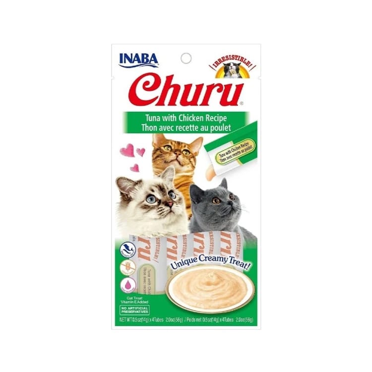 Inaba Churu مكافآت القطط بالدجاج و التونة
