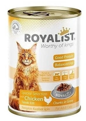 ROYALIST طعام للقطط البالغة / قطع الدجاج