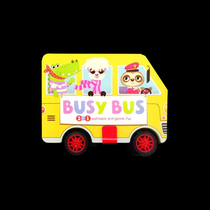 PULL BACK STORYBOOK - BUSY BUS