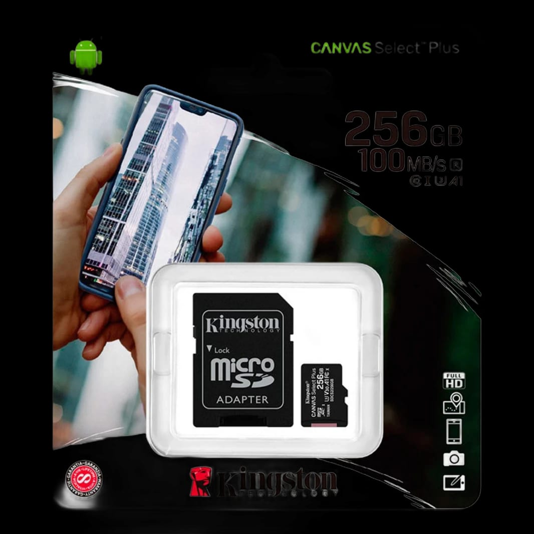 KINGSTON SDCS2/256GB CANVAS SELECT PLUS MICRO SD CARD