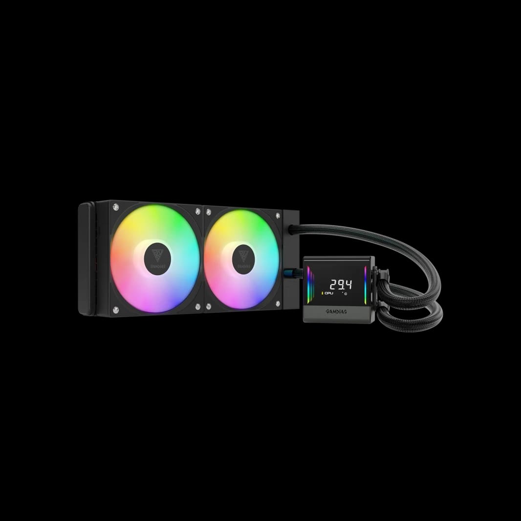 GAMDIAS CHIONE E4-240 AIO Digital Display Infinity Mirror - Black